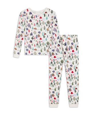 Unisex Printed Long Sleeved Pajama Set, Little Kid, Big Kid - Exclusive