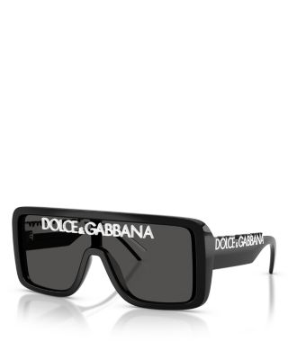 Rectangular Shield Sunglasses, 134mm