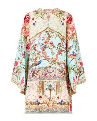 Deep V Neck Linen Swim Cover-Up Dress