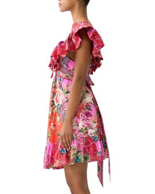 Frill Neck Mini Dress