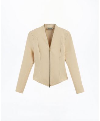  Zipper Detailed Blouse