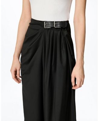  Double-Buckle High-Waist Pants