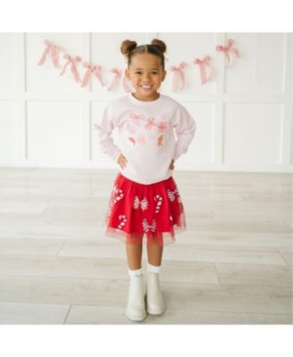 Girls Nutcracker Christmas L/S Tutu Dress by Sweet Wink main image 1