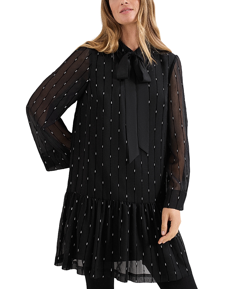 Phase Eight Tessa Glitter Mini Dress · 12 UK/8 US