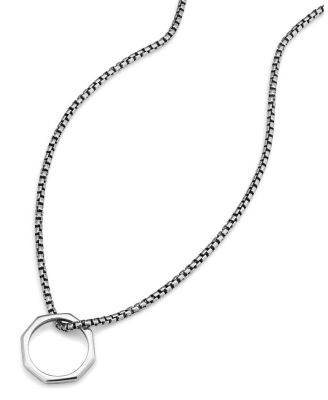  Sterling Silver Bolt Pendant Necklace, 22"