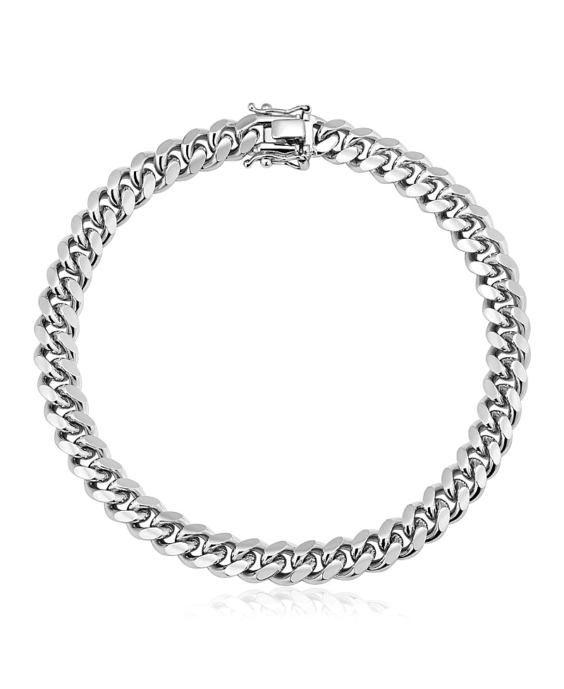 Oradina Sterling Silver In Command Cuban Statement Bracelet