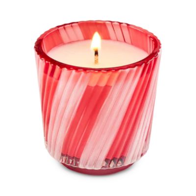 Crushed Candy Cane Petite Pedestal Candle 2.5 oz.