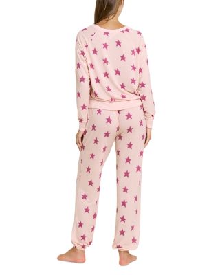 Star Seeker Lounge Set in Soft Pink Stars