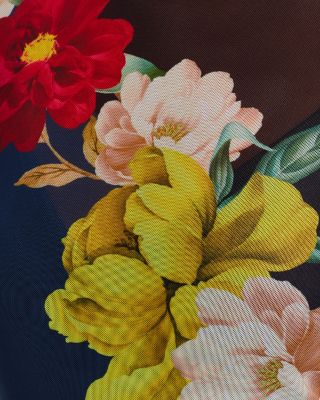 Shailene Placement Print Midi Dress