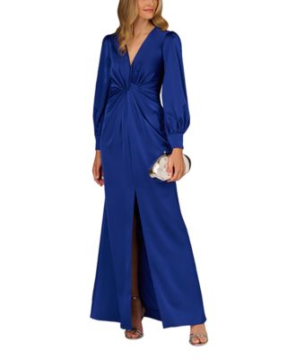 Twist Front Satin Dress