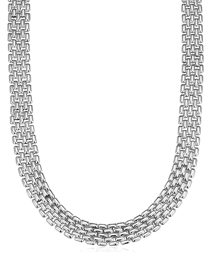 Oradina Sterling Silver The Panther Necklace