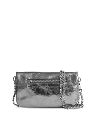 Rock Nano Vintage Effect Metallic Leather Clutch