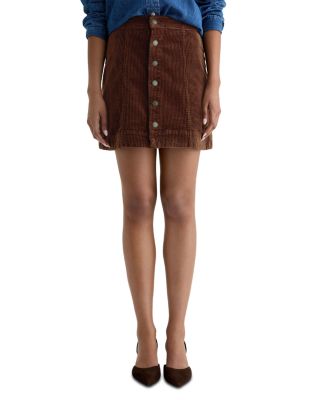 Evie Corduroy A Line Mini Skirt