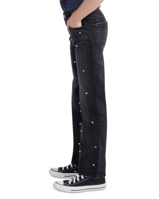 Girls' High Rise Wide Leg Embellished Jeans - Little Kid, Big Kid