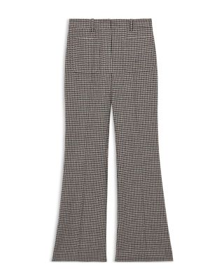 Evie Check Flare Leg Trousers