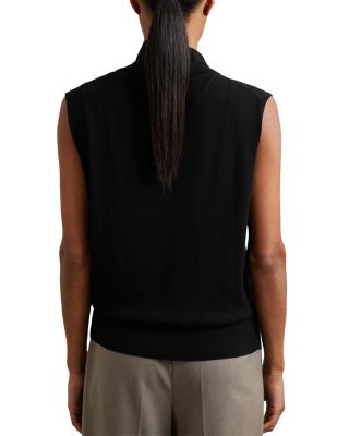 Harper Slouch Neck Sleeveless Wool Top