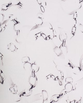 Ressi Short Sleeved Faded Chain Print Crewneck Tee