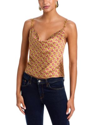 Calista Silk Horsebit Cowlneck Cami