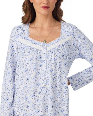 Long Sleeve Floral Nightgown
