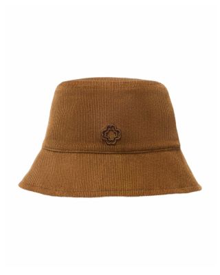 Corduroy &amp; Faux Shearling Reversible Bucket Hat