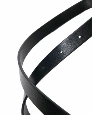 Women's Slim Rhinestone Buckle Belt