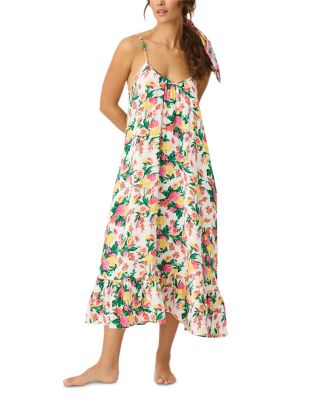 x PJ Salvage Floral Midi Dress Swim Cover Up