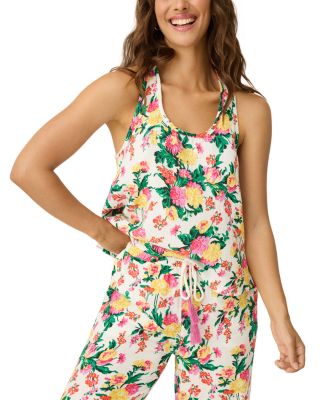 x PJ Salvage Floral Racerback Tank