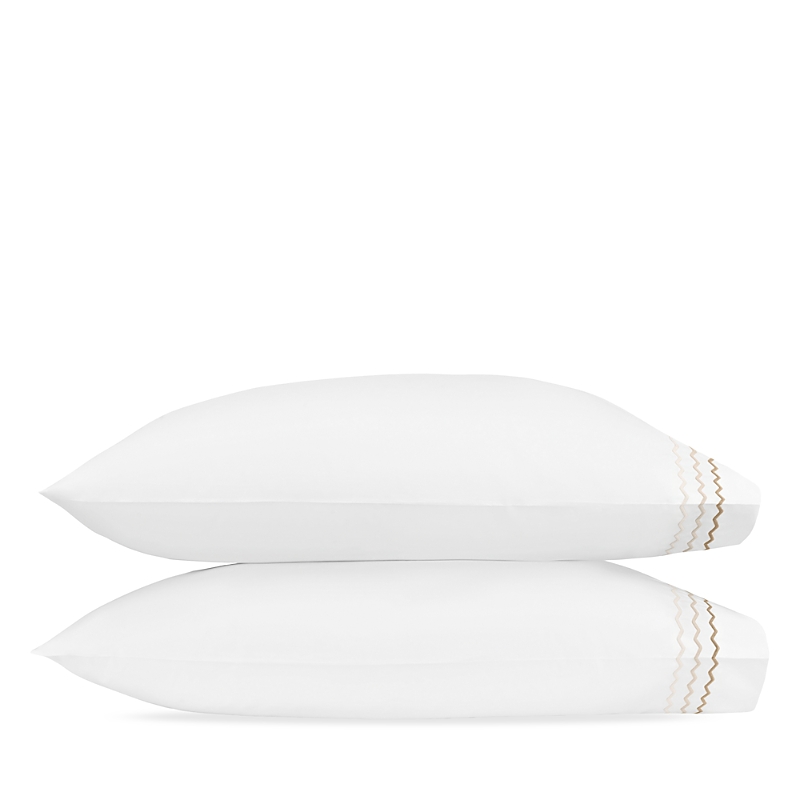 Matouk Axel King Pillowcase, Pair In White