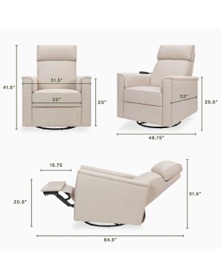 Willa Deluxe Power Recliner & Swivel Glider with Heat & Massage