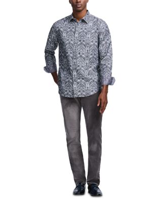 Highland Cotton Blend Button Down Shirt