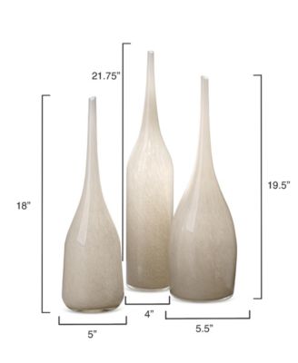 Pixie Decorative Glass Vases, Set of 3