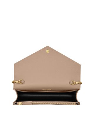 Cassandre Envelope Chain Wallet in Grain De Poudre Leather