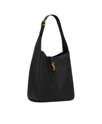 Le 5 &Agrave; 7 Supple Large Shoulder Hobo Bag in Smooth Leather