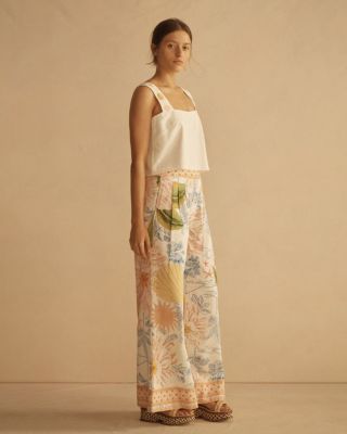 ALCIO Pleated Wide Leg Pant