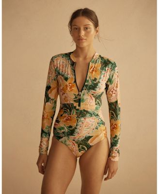 IBISCO Ruched Long Sleeve One Piece