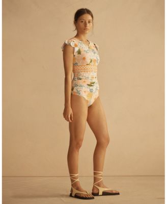 ALCIO&nbsp;Ruffle Sleeve One Piece