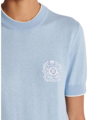  Embleme-Embroidered Knit Top