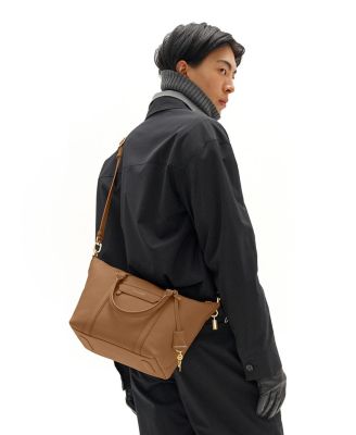 Small Leather Weekender Bag