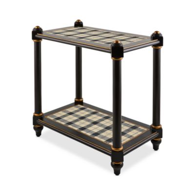 Mad for Plaid Accent Table