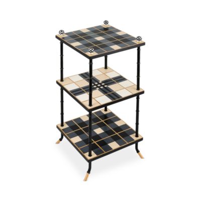 Mad for Plaid 3 Tier Table