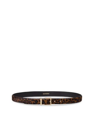 Women's Animal Print Calf Hair Belt