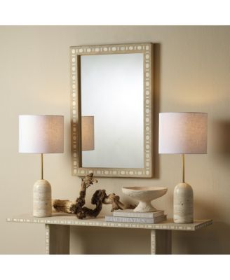  Sama Wood and Bone Inlay Mirror