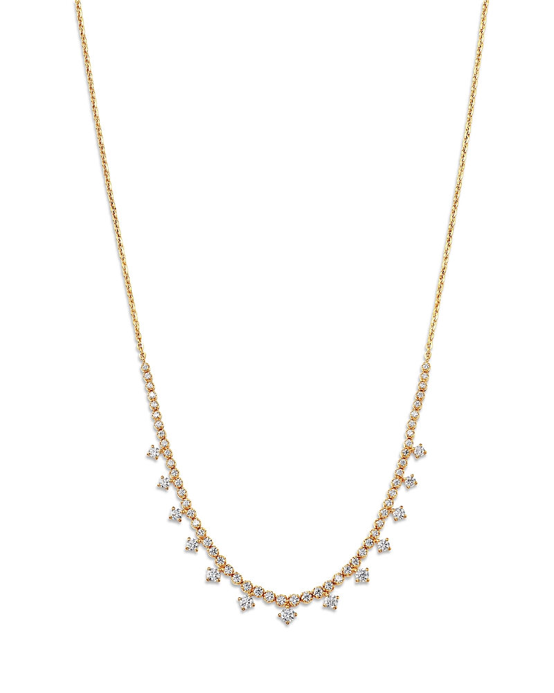 Bloomingdale's Fine Collection Graduated Diamond Necklace in 14K Yellow Gold, 1.85 tcw