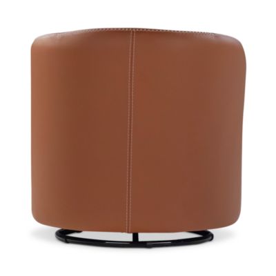 Corona Leather Swivel Chair