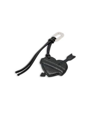 Heart Banner Leather Keyring 