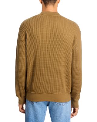 Waffle Knit Sweatshirt