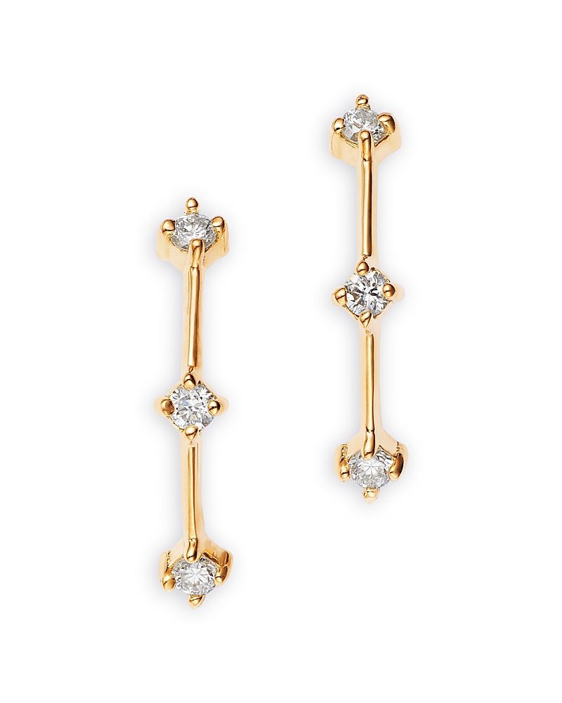 Zoe Chicco 14K Yellow Gold Prong Diamonds Diamond Arc Drop Earrings