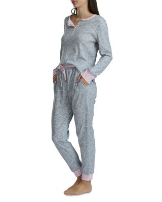 Henley Top and Joggers Pajama Set
