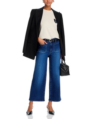 Le Pixie High Rise Ankle Slim Palazzo Jeans in Savior