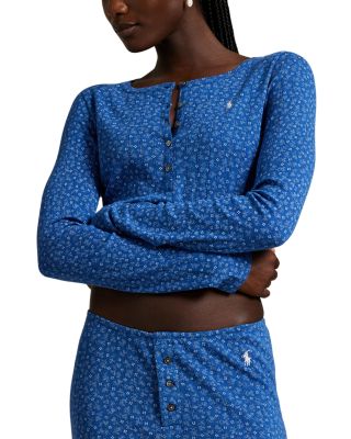 Henley Wide Leg Pajama Set